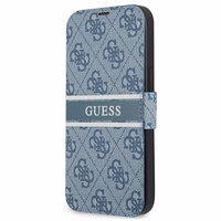 Guess GUBKP13S4GDBL iPhone 13 mini 5.4" mėlynas/mėlynas knygos tipo dėklas 4G Stripe