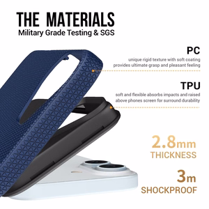 Dėklas Perfectionists Triangle Mag Case Apple iPhone 11 tamsiai mėlynas