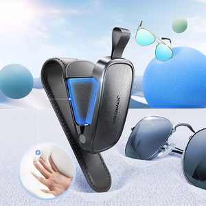 Joyroom JR-ZS511 saulės skydelio laikiklis su magnetiniu spaustuku, juodas