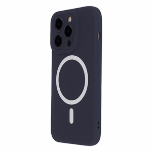 Silicon Soft Mag dėklas iPhone 14 6,1" tamsiai mėlynas
