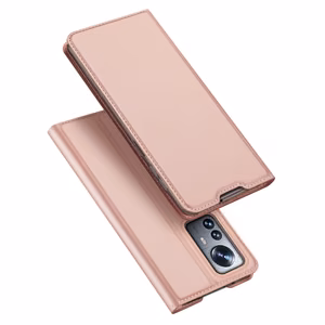 Dux Ducis Skin Pro dėklas telefonui dėklas su atvartu Xiaomi 12 Pro rožinė