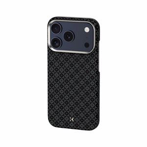 "Benks" magnetinis šarvas "Air Armor Grid Kevlar Case Metal Frame 600D (B070) for Iphone 17 Pro Max black