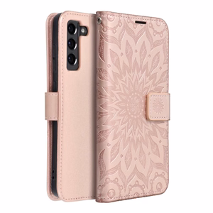 MEZZO Dėklas telefonui (m) - SAMSUNG S21 FE mandala rožinis auksas