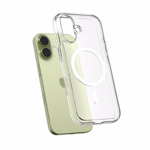 Spigen Ultra Hybrid Magnetinis dėklas telefonui iPhone 17 - Skaidrus ir baltas