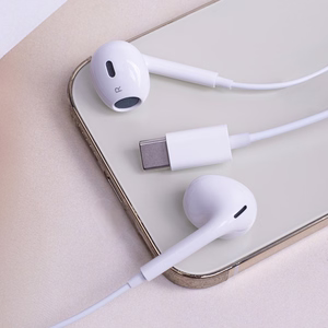 "Maxlife" laidinės ausinės MXEP-04 USB-C baltos spalvos