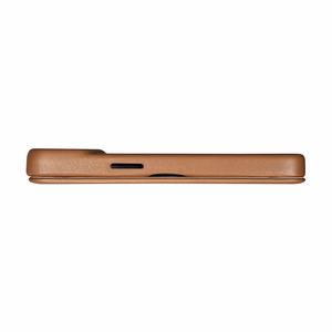 iCarer CE Premium odinis folio dėklas iPhone 14 Plus su MagSafe magnetiniu flipu - brūdas