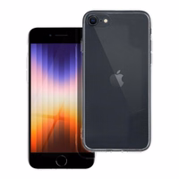 Permatomas 2 mm dėklas telefonui IPHONE 7 / 8 / SE 2020 / SE 2022 (su kameros apsauga)