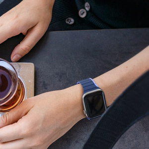 Magnetinis laikrodžio dirželis Apple Watch SE, 9, 8, 7, 6, 5, 4, 3, 2, 1 (41, 40, 38 mm) Dux Ducis laikrodžio dirželis (LD versija) - mėlynas