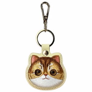 Nimmy Big Eyed Pet 2.0 Katė 3-in-1 Rinkinys: Dėklas telefonui + Piniginė + Sekimo įrenginio dėklas - smėlinas (m)