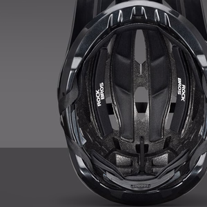 Rockbros LK-99 Mountain Bike Helmet with Adjustable Visor and Magnetic Closure 58-62 cm - Titanium
