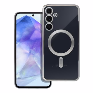 ELECTRO MAG COVER magnetinis dėklas telefonui, suderinamas su MagSafe, skirtas SAMSUNG A55, sidabrinis