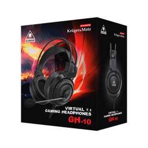 Kruger&Matz Warrior GH-10 ant ausų dedamos žaidimų ausinės