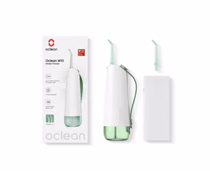 Oclean W10 burnos irigatorius, žalias, 2 antgaliai