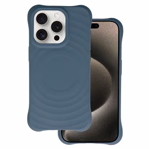 Tel Protect Wave magnetinis dėklas telefonui iPhone 14 Pro tamsiai mėlynas
