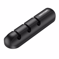 Vention KBRB0 kabelių tvarkymo priemonė Universalus Kabelio laikiklis Juoda 1 vnt