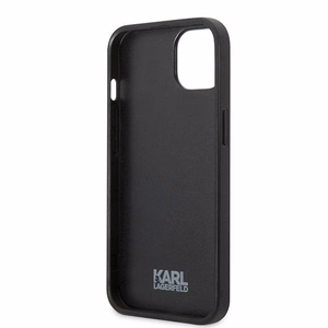 Karl Lagerfeld Gėlių Ikonik Karl dėklas telefonui iPhone 13 mini - pilkas