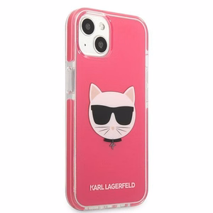 KARL LAGERFELD KLHCP13STPECPI IPHONE 13 MINI 5.4 "DĖKLAS FUCHSIA/FUSCHIA CHOUPETTE HEAD