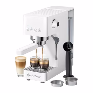 AMZCHEF CE-EM3131-WT stūmoklinis kavos aparatas (baltas)