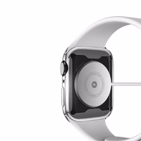 LCD apsauginis stikliukas/dėklas Dux Ducis Samo Apple Watch 41mm sidabrinis