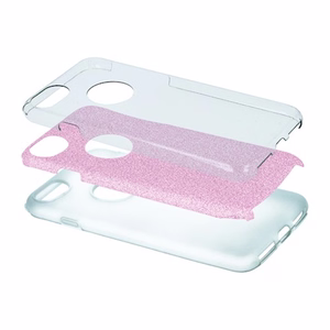 Glitter 3in1 dėklas for Samsung Galaxy A17 4G / A17 5G rožinis