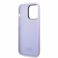 Karl Lagerfeld KLHCP14XSNIKBCU iPhone 14 Pro Max 6.7" kietas dėklas violetinis Silikon Ikonik