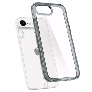 Dėklas telefonui Spigen Ultra Hybrid skirtas iPhone 16e - pilkas