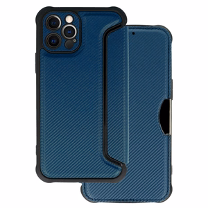 Razor Carbon Knygos dėklas Iphone 12 Pro tamsiai mėlynas