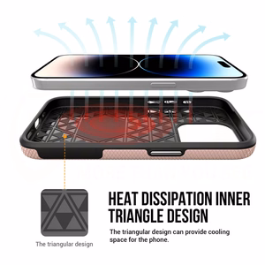 Dėklas telefonui Vmax Triangle Samsung Galaxy A14 4G / 5G rožinis auksas