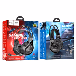 HOCO проводные наушники Jack 3,5 mm с микрофоном W106 черные