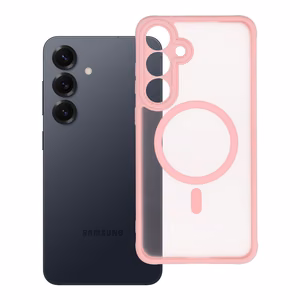 Case for Samsung S25 PLUS Full Matte Mag Cover compatible with MagSafe light pink