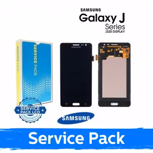 LCD дисплей для Samsung J320F 2016 J3 чёрный (Service Pack)
