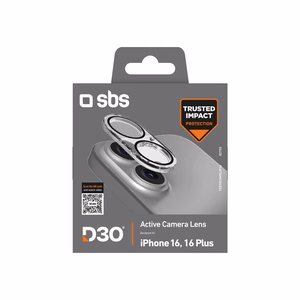 SBS Active Camera Lens D3O grūdintas stiklas iPhone 16 / 16 Plus