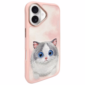 Nimmy Big Eyed Pet 2.0 Dėklas telefonui iPhone 16 - rožinis
