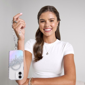 Case-Mate Karat MagSafe dėklas, skirtas iPhone 16, holografinis „Soap Bubble“