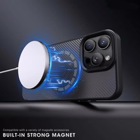 Wozinsky Anglies pluošto dėklas su Magnetiniu Samsung Galaxy S25+ - Pilkas