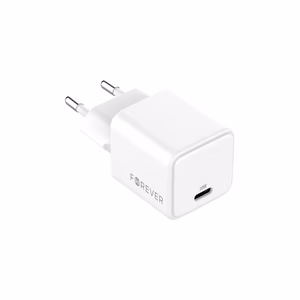 "Forever TC-08-30C GaN PD įkroviklis 1x USB-C 30W, baltas