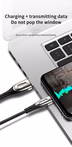 Greitojo įkrovimo laidas su "Micro USB" / 3A / 2 m "Joyroom S-M41" (juodas)