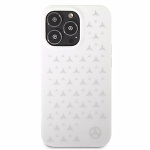 Mercedes Silver Stars Pattern чехол для iPhone 13 Pro Max - белый