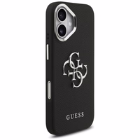 Guess Grained Big 4G Classic Logo dėklas telefonui iPhone 17 - juodas