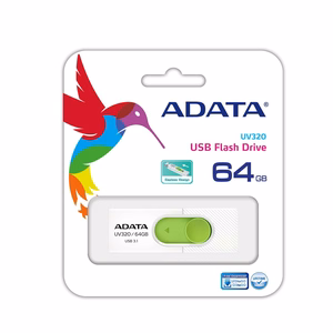 ADATA UV320 USB atmintukas 64 GB USB A tipo 3.2 Gen 1 (3.1 Gen 1) Žalia, Balta