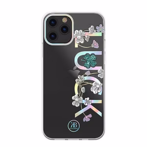 Kingxbar Lucky Series case decorated with original Swarovski crystals iPhone 12 mini transparent (Luck)