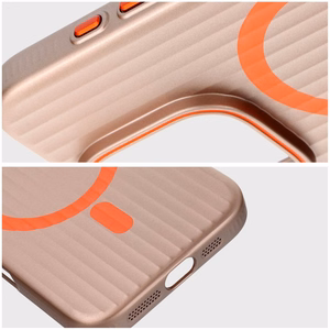 Dėklas SIMPLY suderinamas su MagSafe iPhone 15 Pro Max titano dykumos