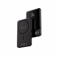 "Forever" belaidis maitinimo šaltinis MATB-200 20W PD 5000 mAh magnetinis juodas