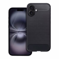 CARBON dėklas telefonui IPHONE 16 Plus juodas