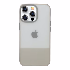 Kingxbar Plain Series dėklas telefonui iPhone 13 Pro silikoninis dėklas pilkas