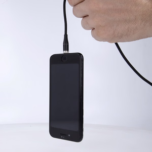 Maxlife MXUC-03 magnetic cable USB - Lightning + USB-C + microUSB 1,0 m 3A black nylon