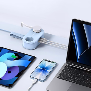 Orico AP3 20W GaN 5in1 maitinimo blokas 2x AC + 2x USB-A + 1x USB-C - mėlynas