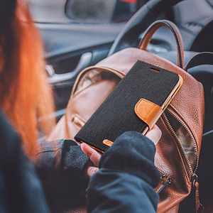 CANVAS knygos dėklas SAMSUNG S24 Plus juodas