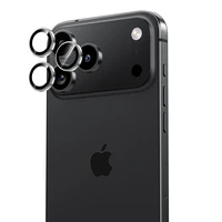 Benks Grūdintas stiklas Glass Warrior metalinis objektyvo apsauginis stiklas kamerai Iphone 17 Pro/17 Pro Max (lęšio 3 vnt.) juodas