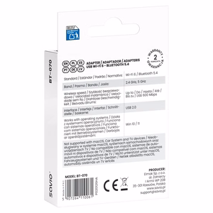 Savio BT-070 sąsajos plokštė/adapteris USB 2.0